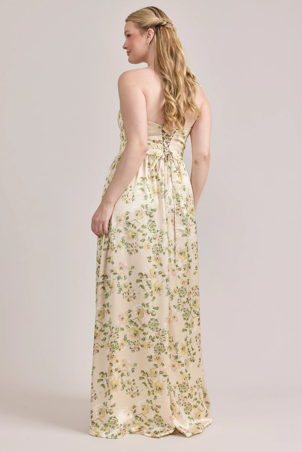 Sydney Satin Floral Print Dress | Made To Order