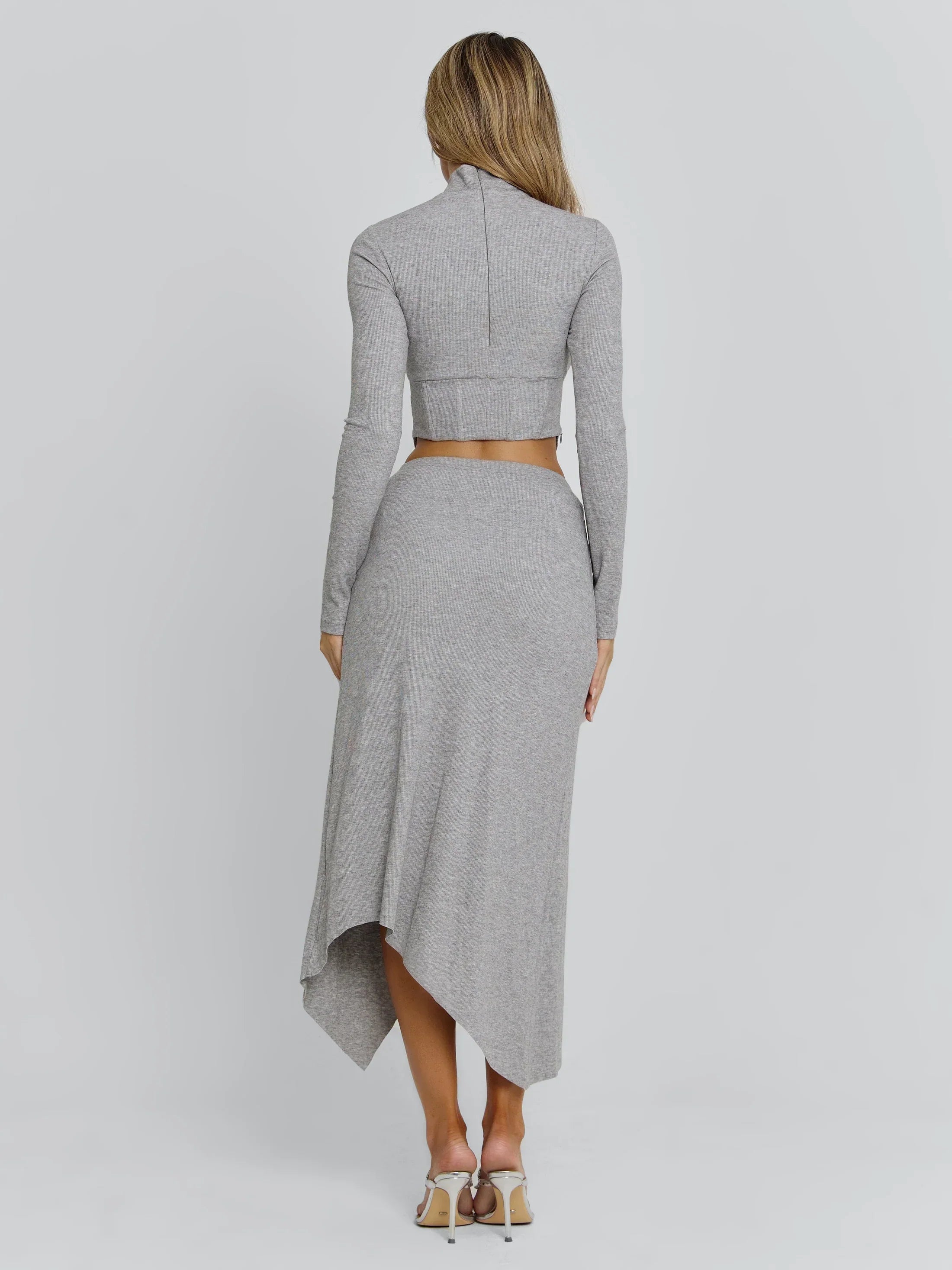 AMELIS MAXI SKIRT GREY
