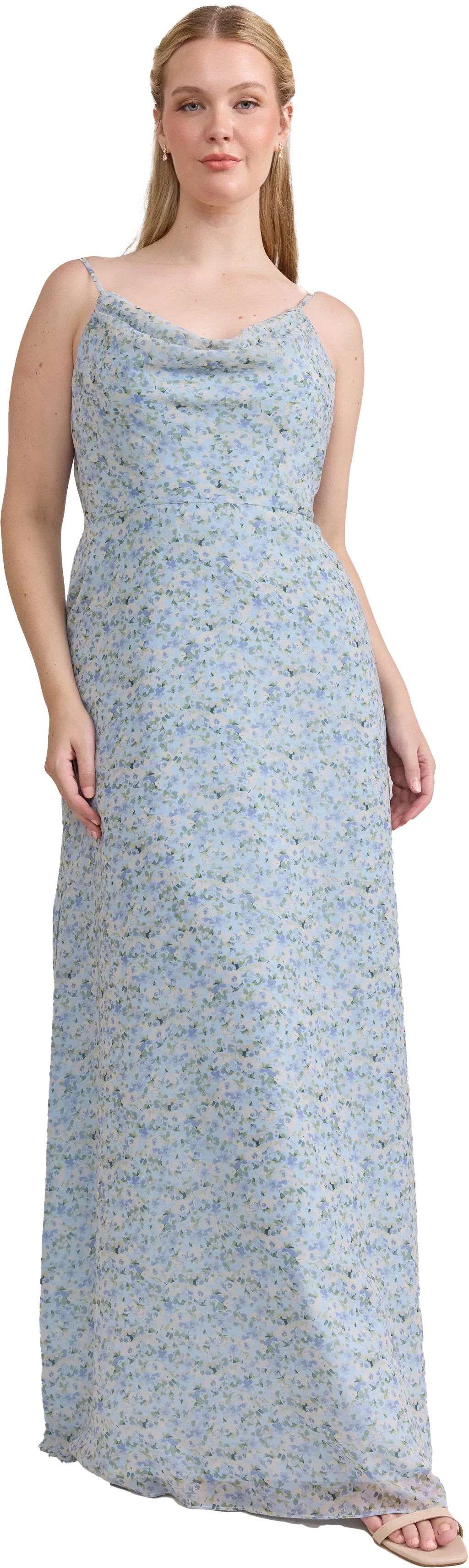 Nadia Chiffon Floral Print Dress | Made To Order