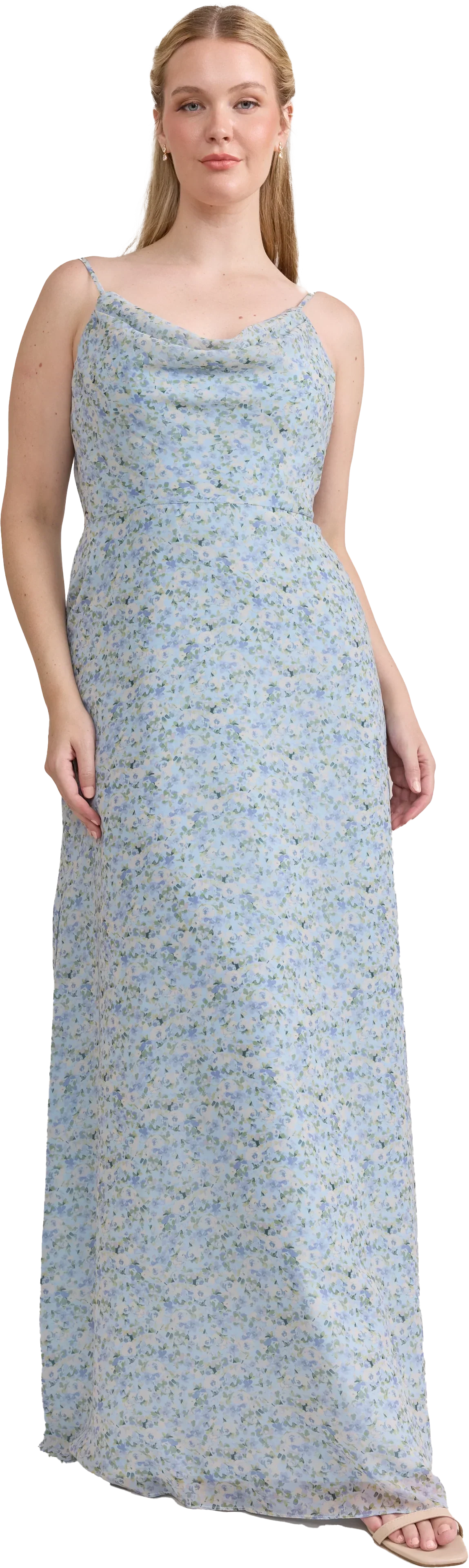 Nadia Chiffon Floral Print Dress | Made To Order