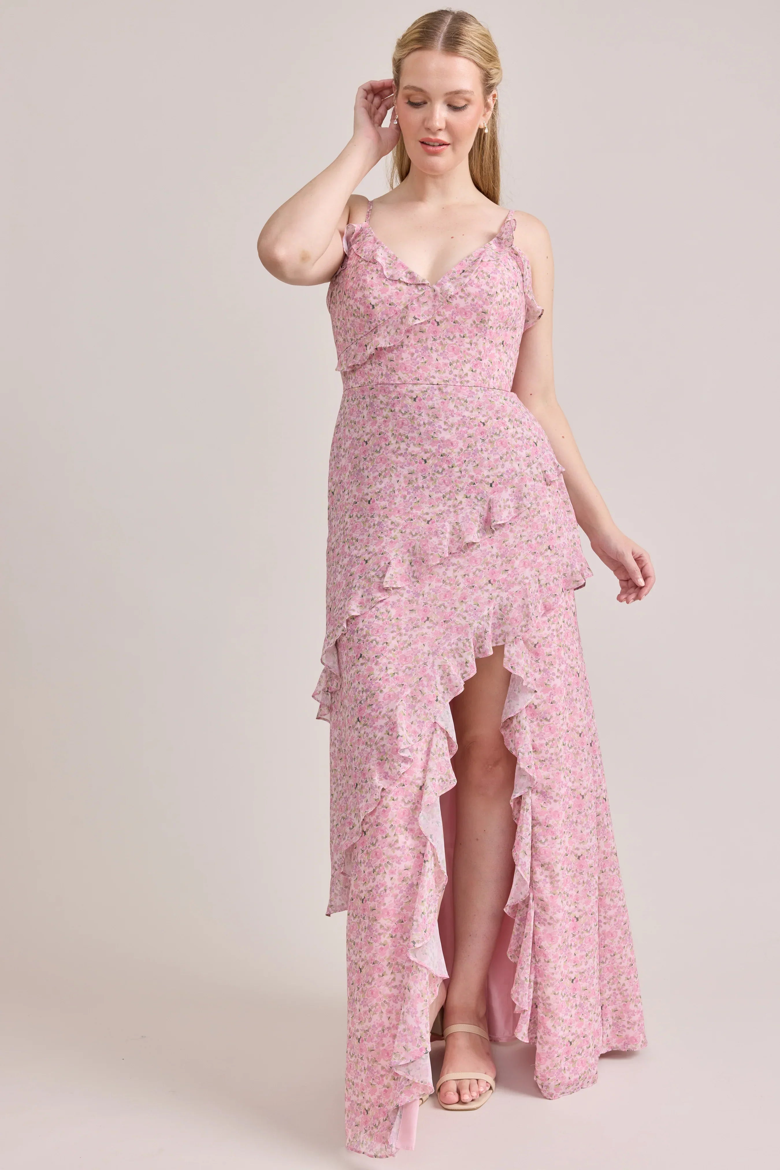 Chiffon Floral Print Dress | Made To Order