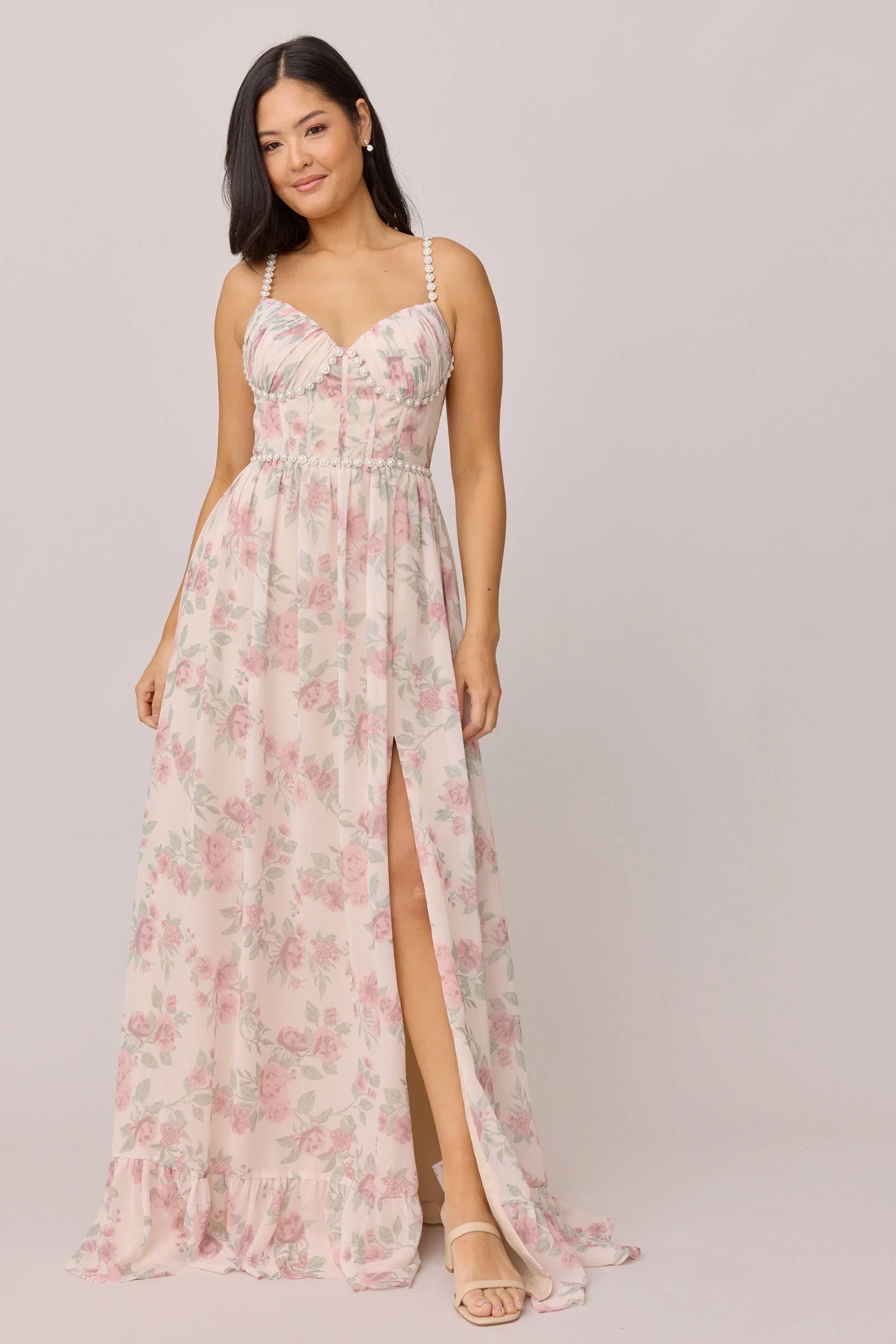 Luxe Chiffon Floral Print Dress | Made To Order