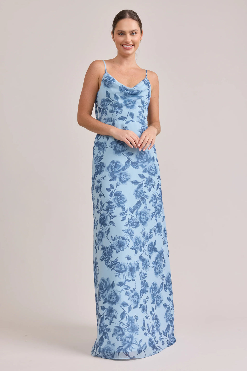 Nadia Chiffon Floral Print Dress | Made To Order