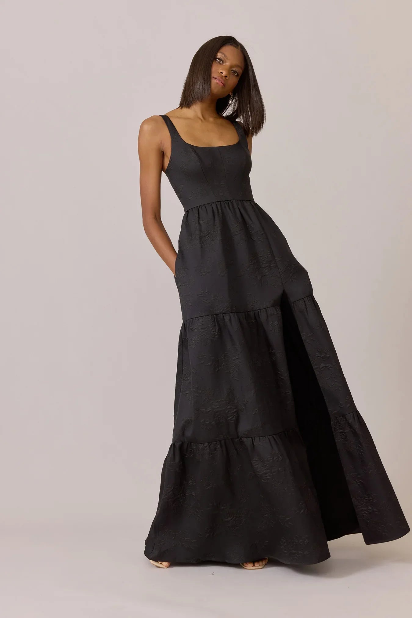 Winslet Jacquard Dress | Made To Order