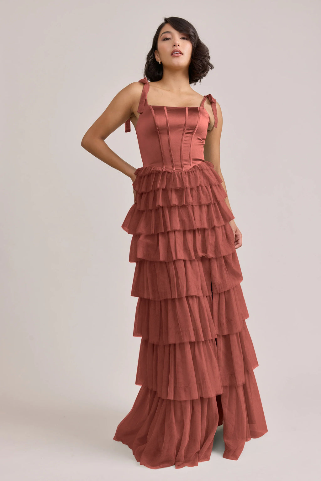 Satin + Tulle Dress | Made To Order