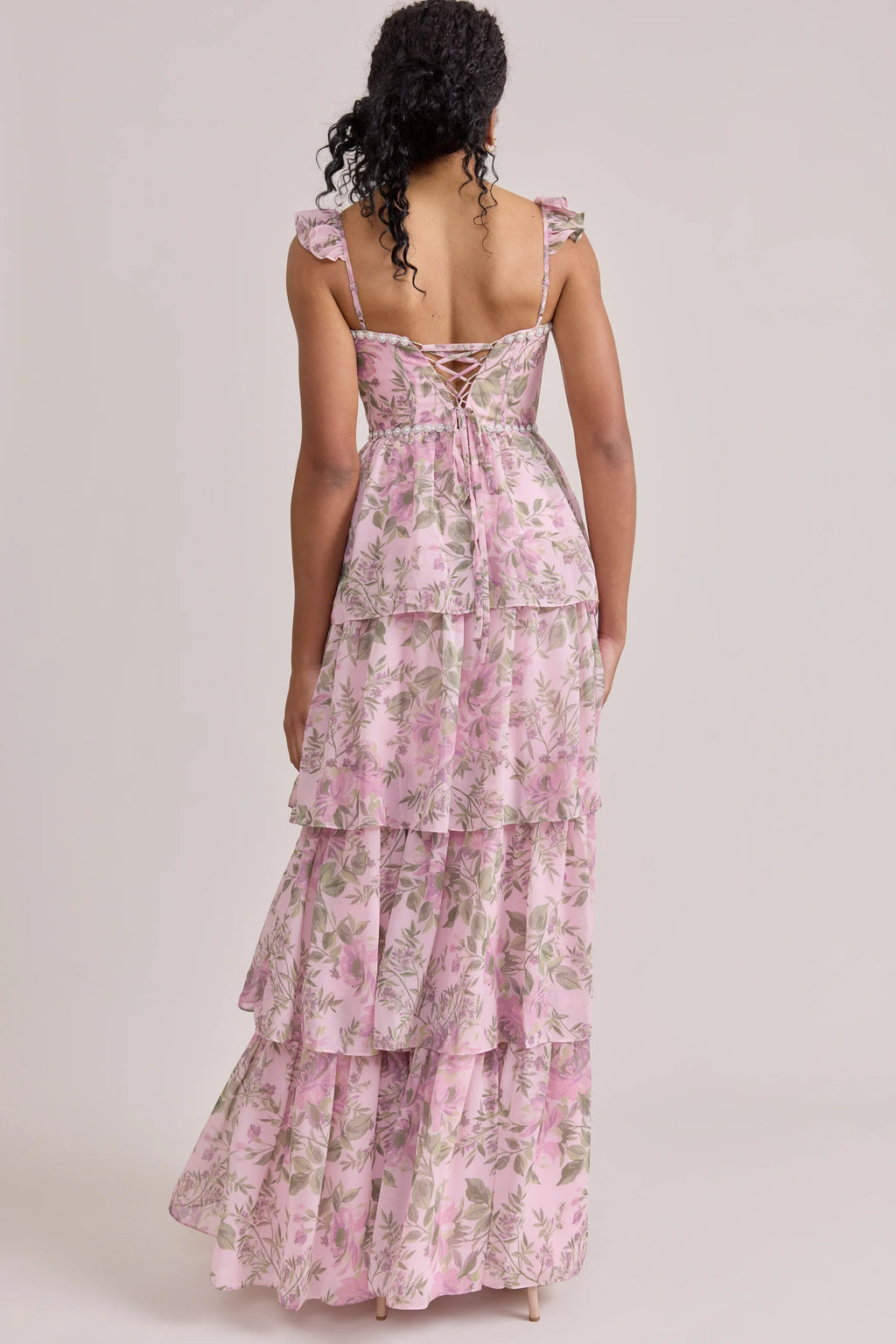 Luxe Chiffon Floral Print Dress | Made To Order