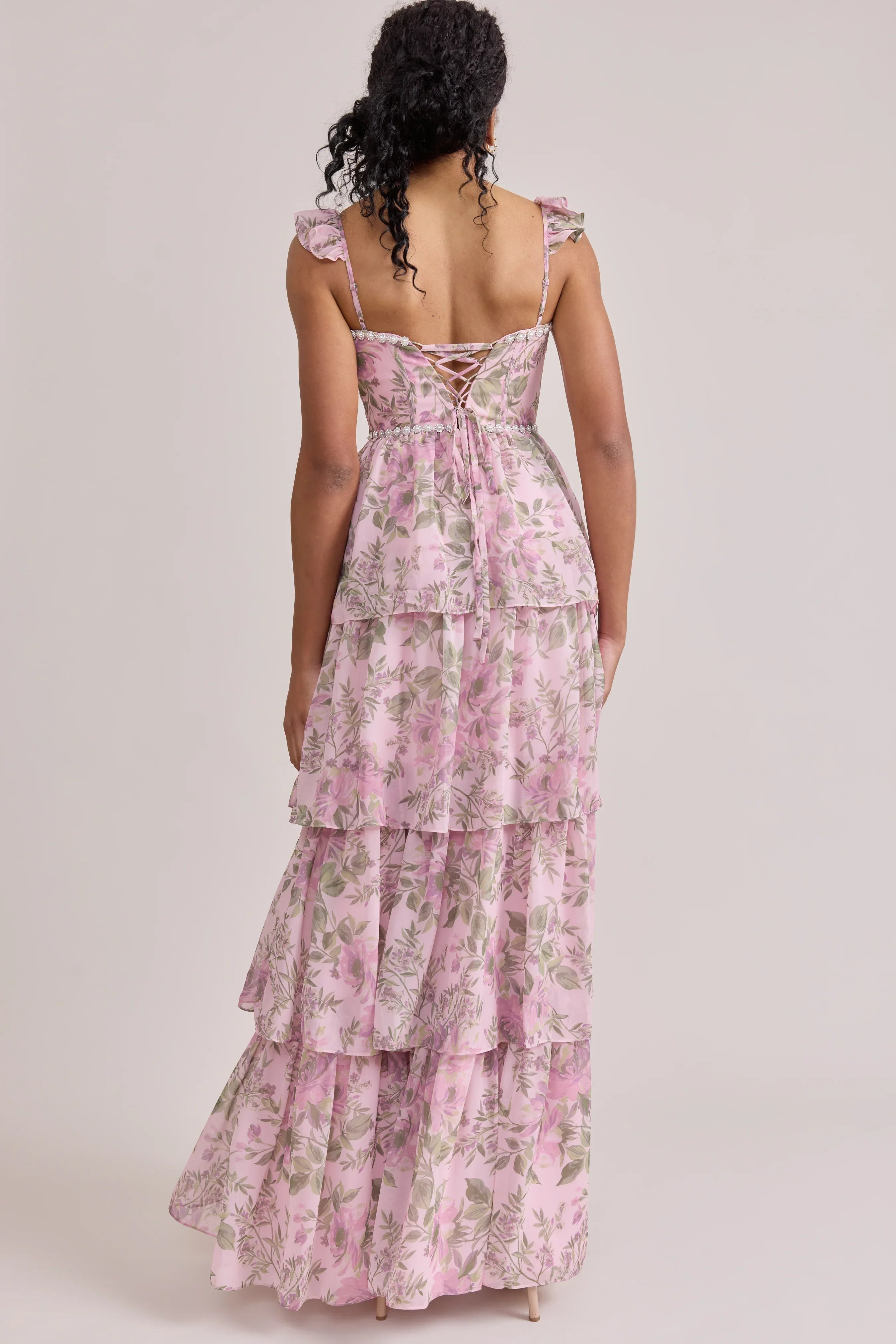Luxe Chiffon Floral Print Dress | Made To Order