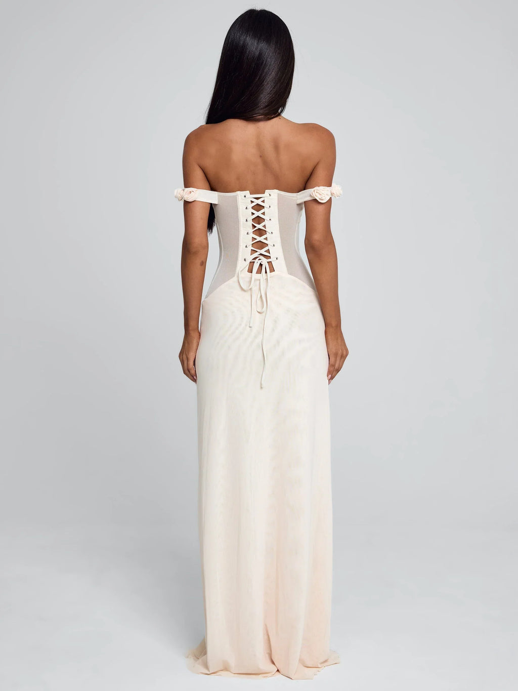 MARCELINE MAXI DRESS BEIGE