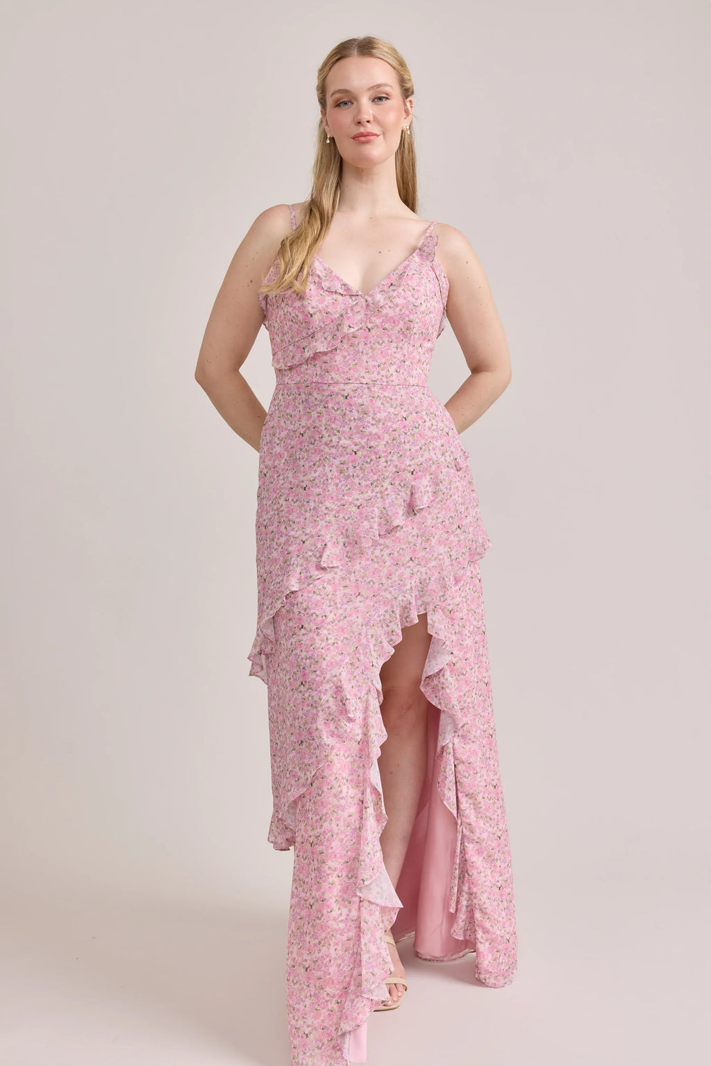 Chiffon Floral Print Dress | Made To Order