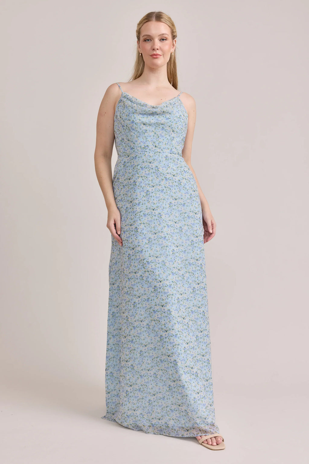 Nadia Chiffon Floral Print Dress | Made To Order