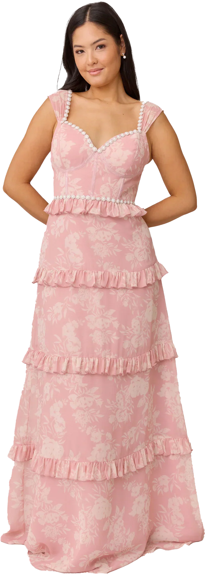 Luxe Chiffon Floral Print Dress | Made To Order