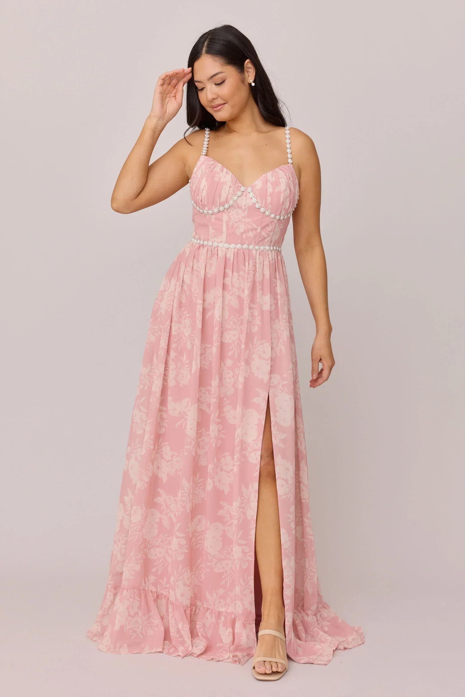 Luxe Chiffon Floral Print Dress | Made To Order