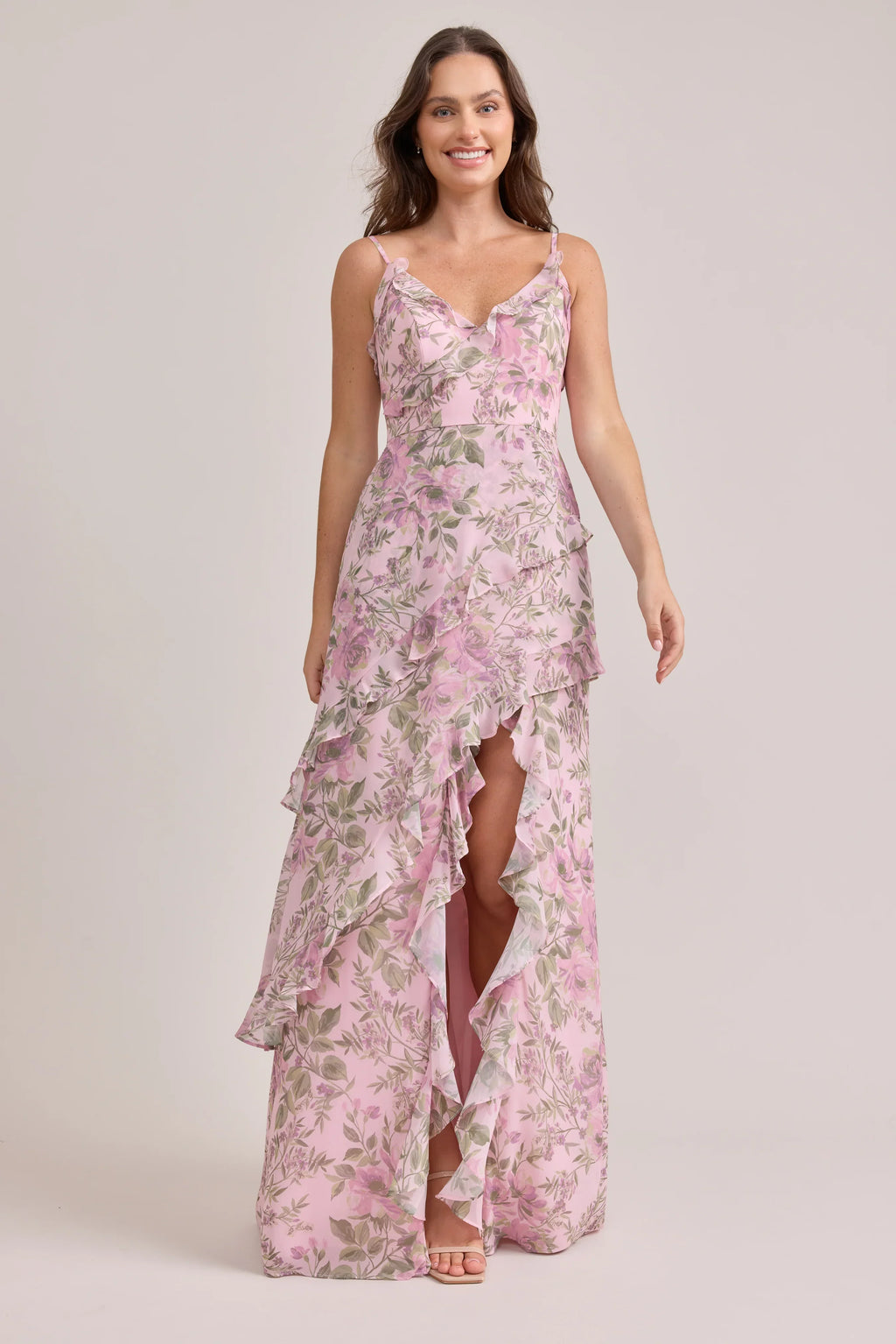 Chiffon Floral Print Dress | Made To Order