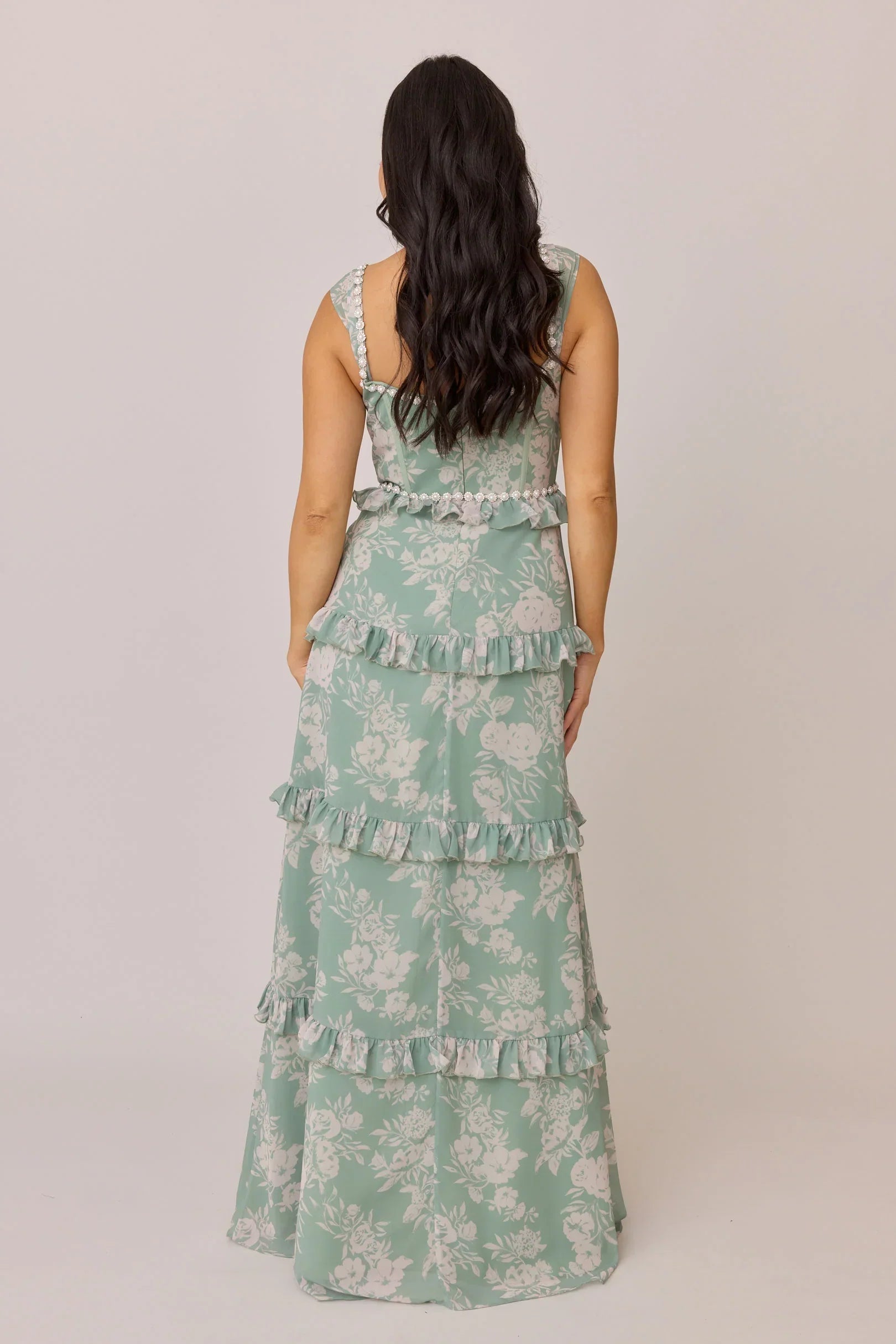 Luxe Chiffon Floral Print Dress | Made To Order
