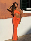 LAIAR MAXI DRESS ORANGE