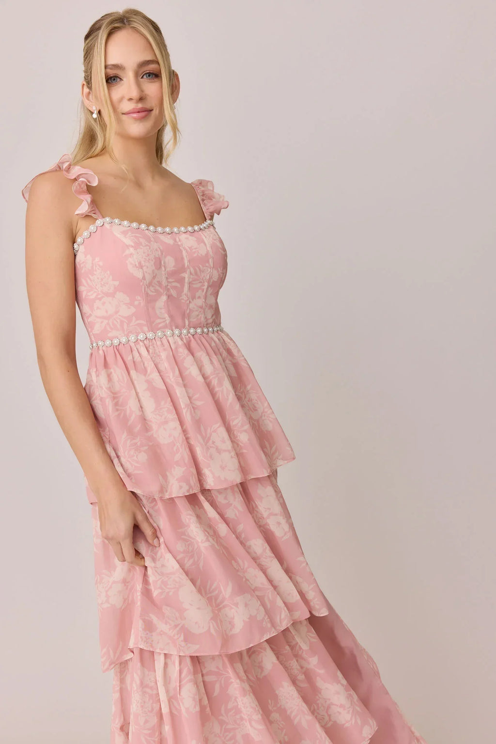 Luxe Chiffon Floral Print Dress | Made To Order
