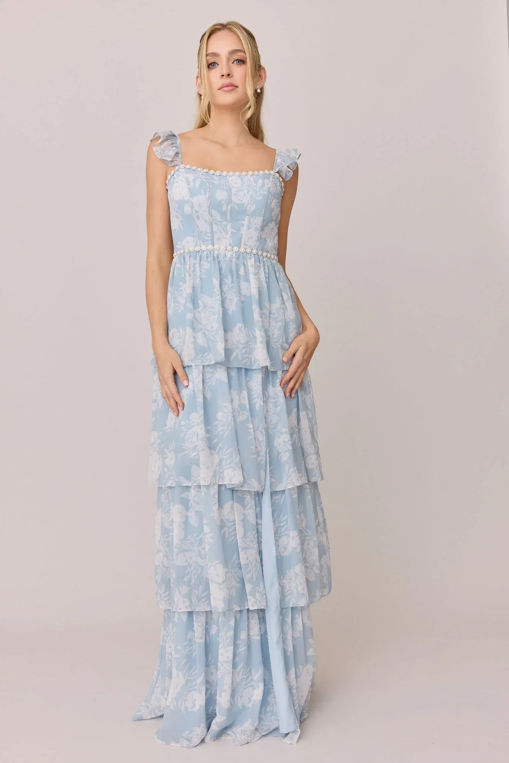 Luxe Chiffon Floral Print Dress | Made To Order