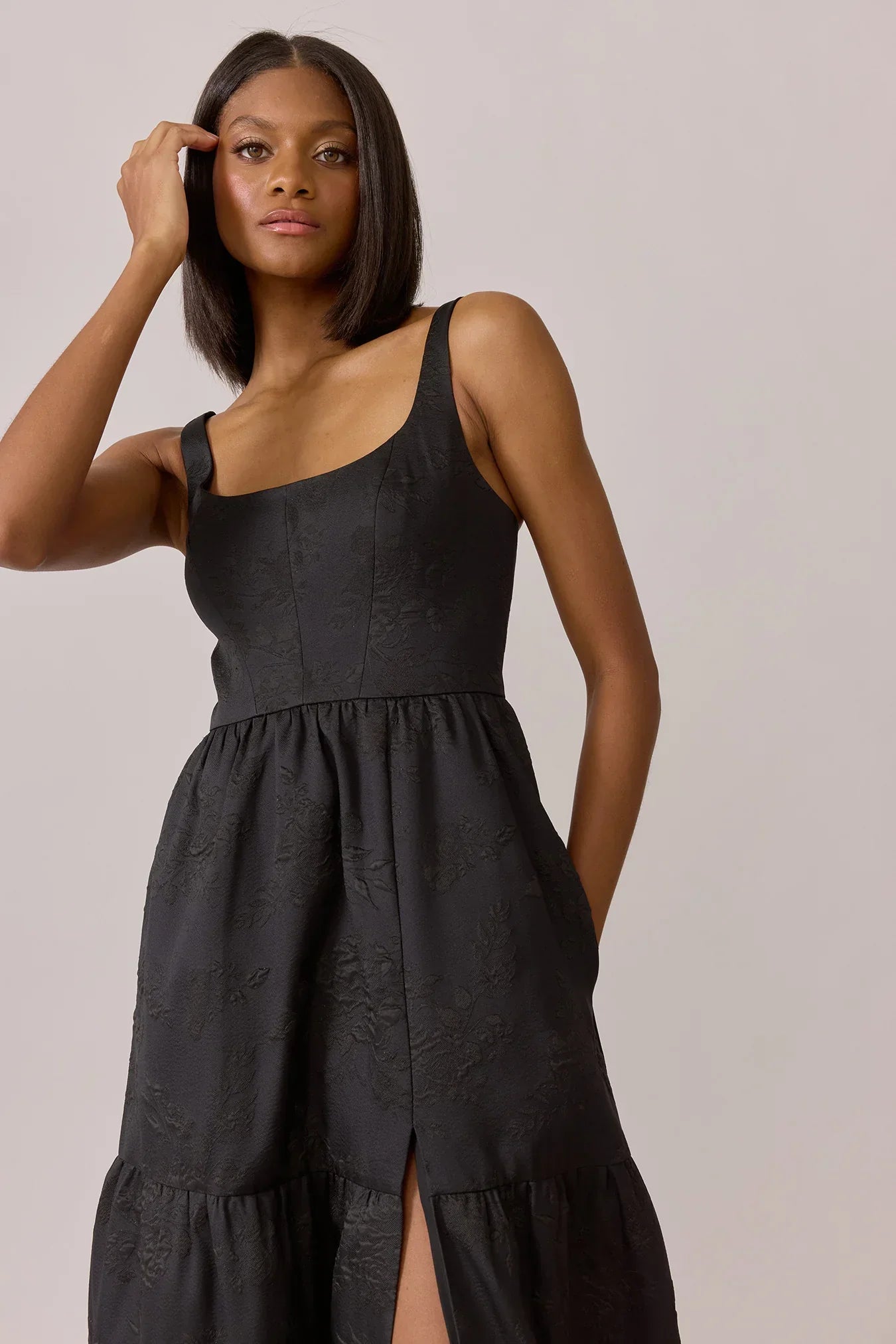 Winslet Jacquard Dress | Made To Order