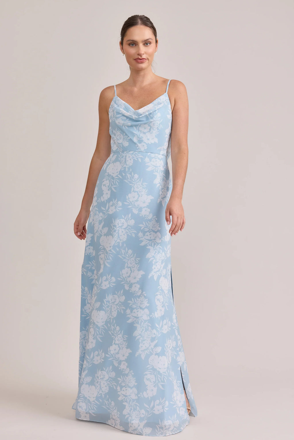Nadia Chiffon Floral Print Dress | Made To Order