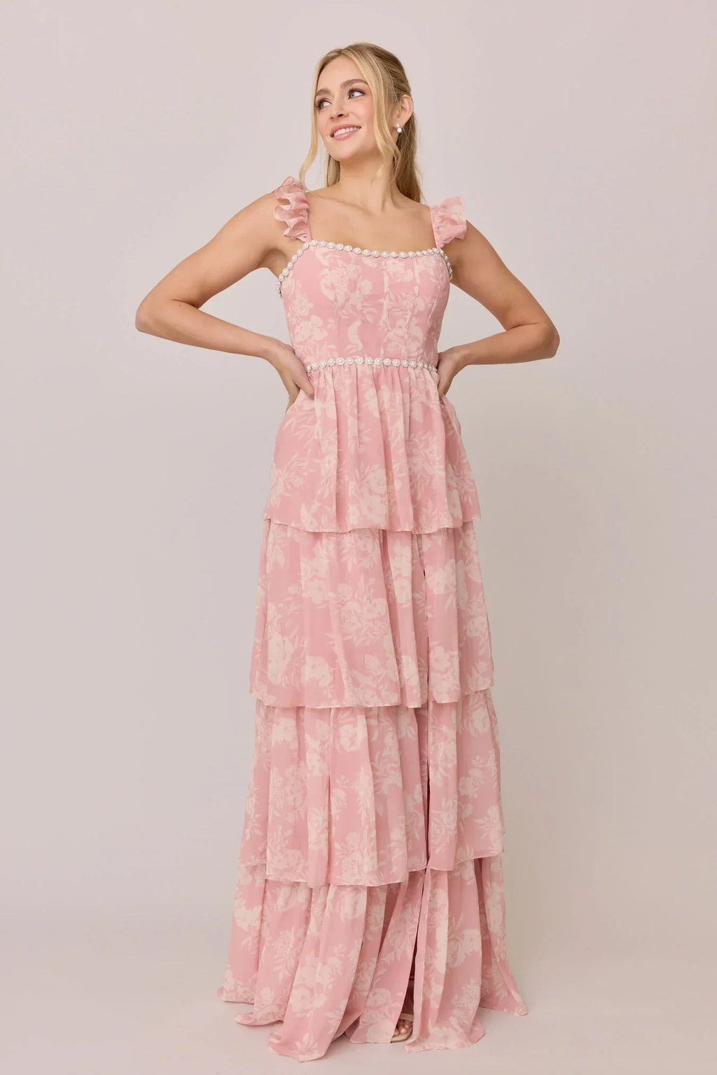 Luxe Chiffon Floral Print Dress | Made To Order