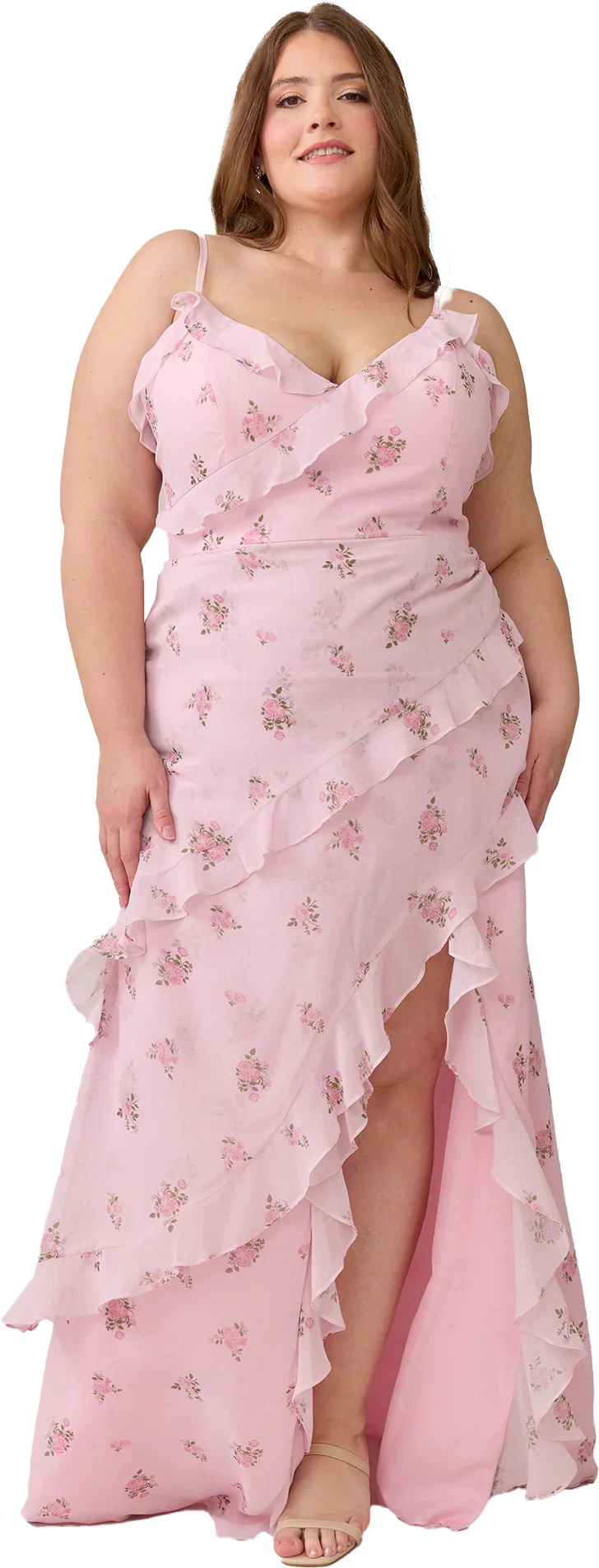 Chiffon Floral Print Dress | Made To Order