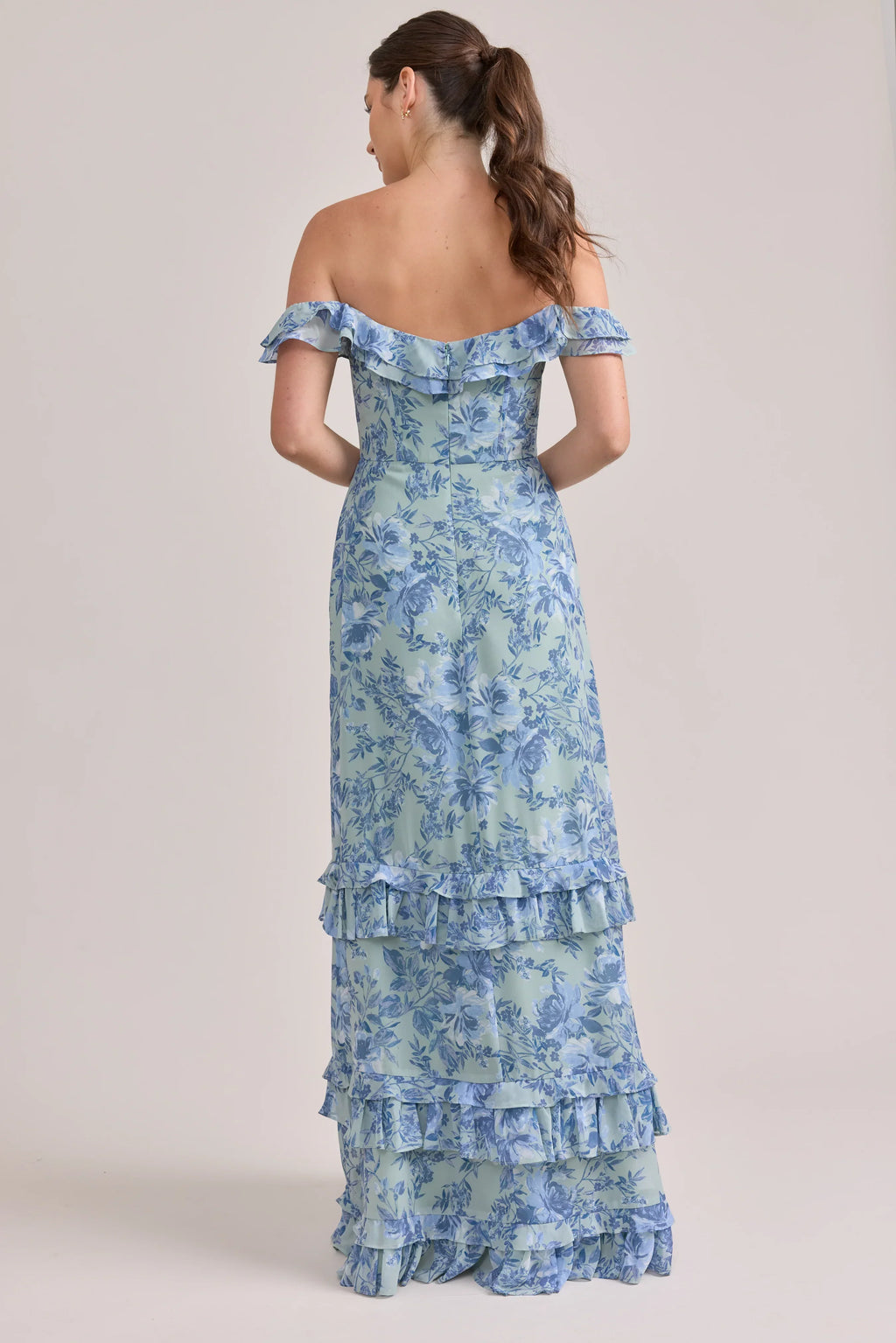 Shea Chiffon Floral Print Dress | Made To Order