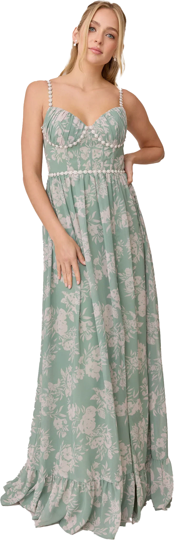 Luxe Chiffon Floral Print Dress | Made To Order