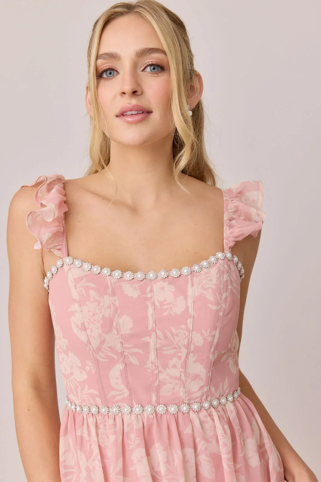 Luxe Chiffon Floral Print Dress | Made To Order
