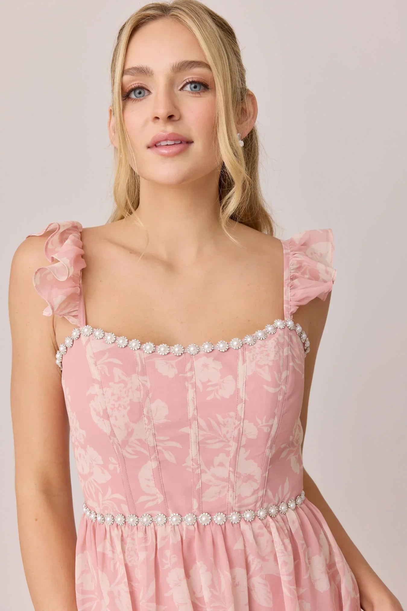 Luxe Chiffon Floral Print Dress | Made To Order