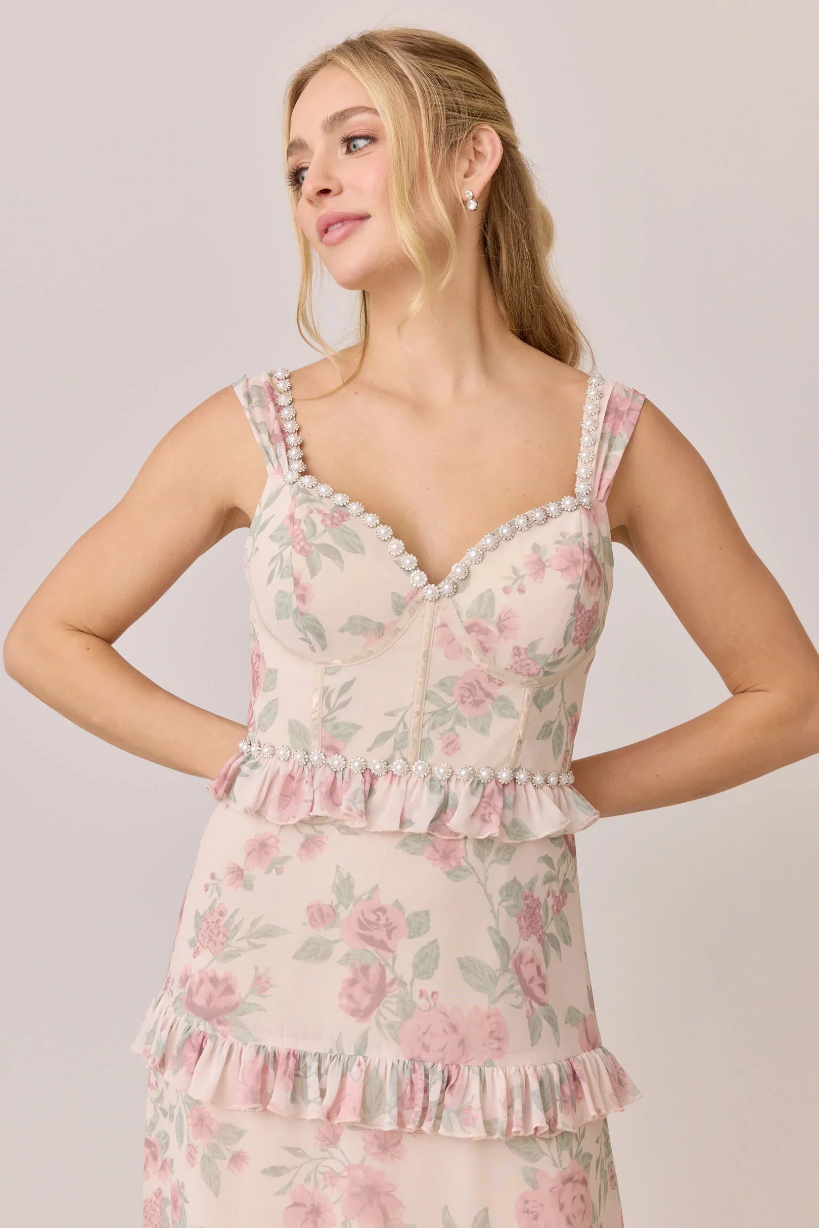 Luxe Chiffon Floral Print Dress | Made To Order