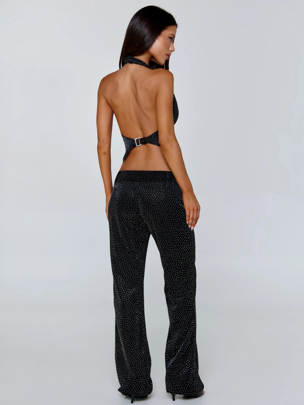 MARIAIS PANT BLACK SPARKLE
