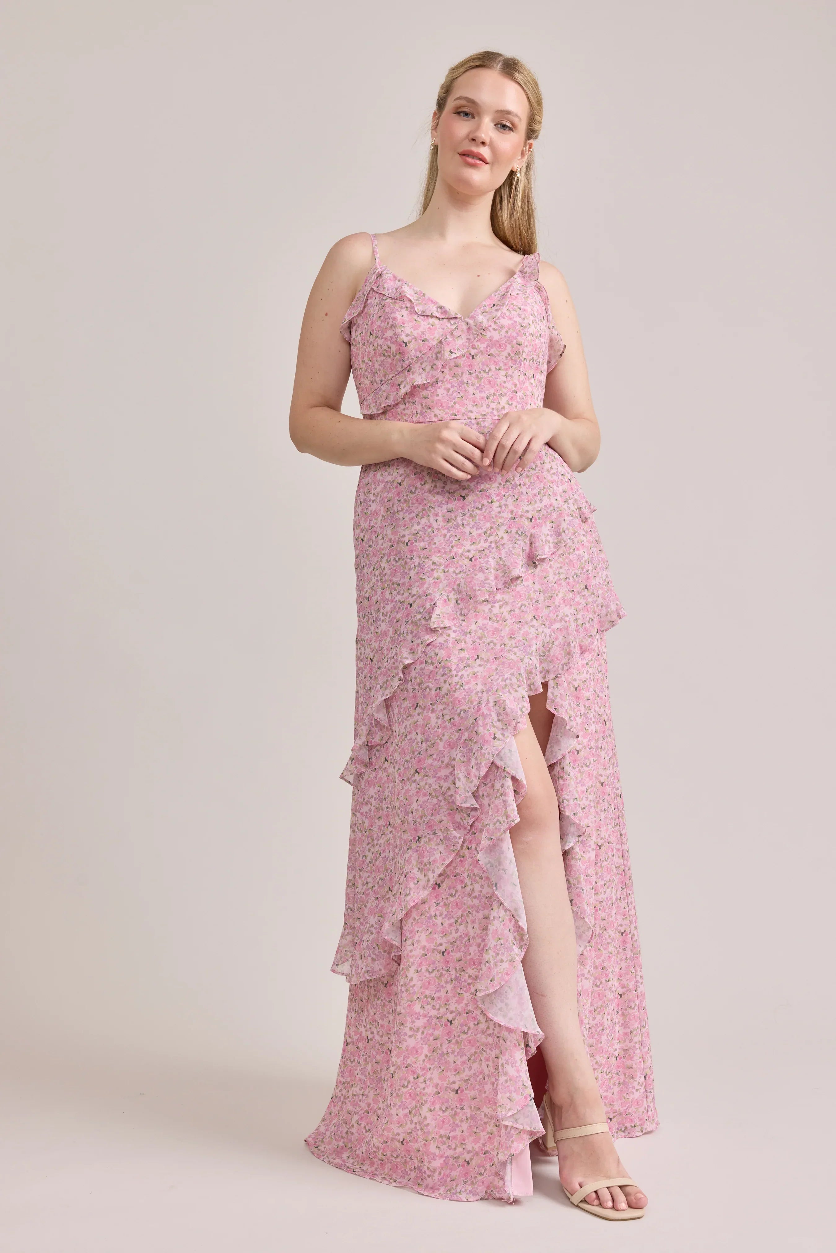 Chiffon Floral Print Dress | Made To Order
