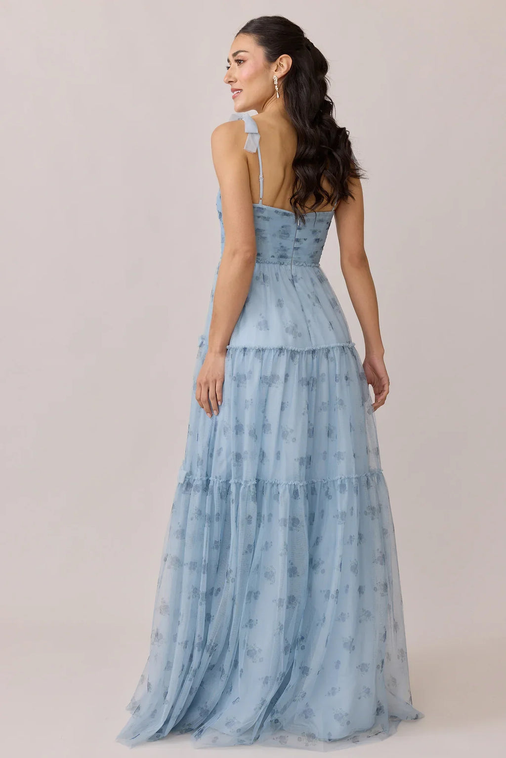 Tulle Floral Print Dress | Made To Order
