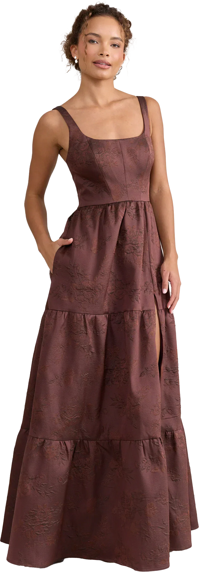 Winslet Jacquard Dress | Made To Order