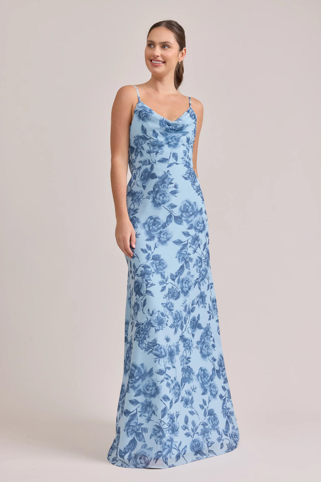 Nadia Chiffon Floral Print Dress | Made To Order