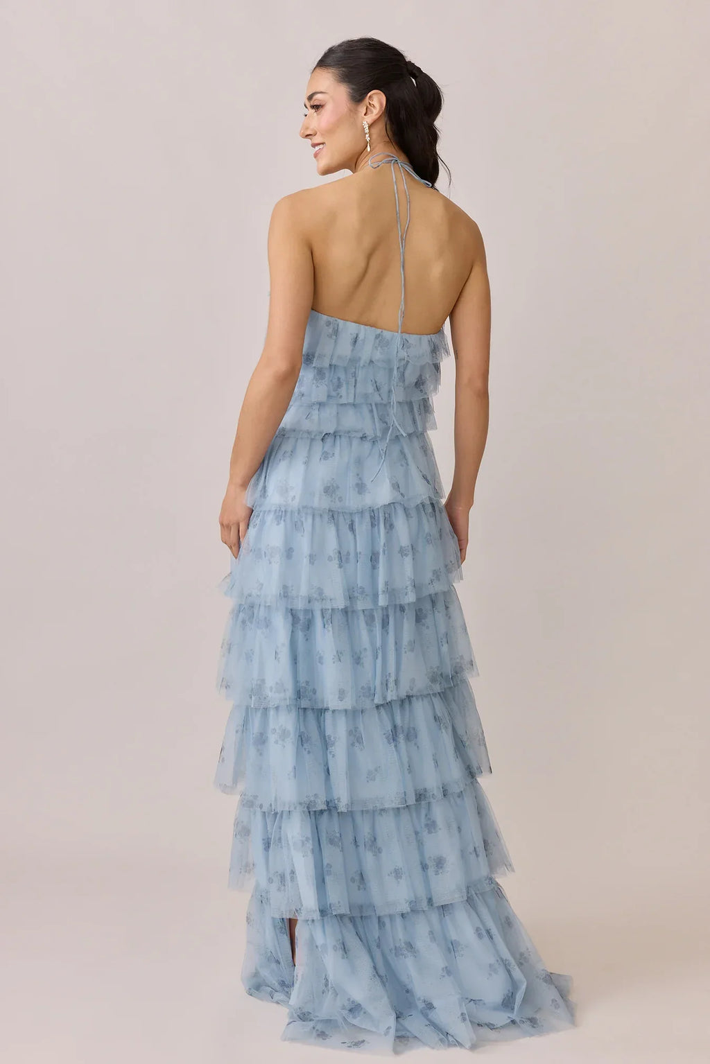 Tulle Floral Print Dress | Made To Order