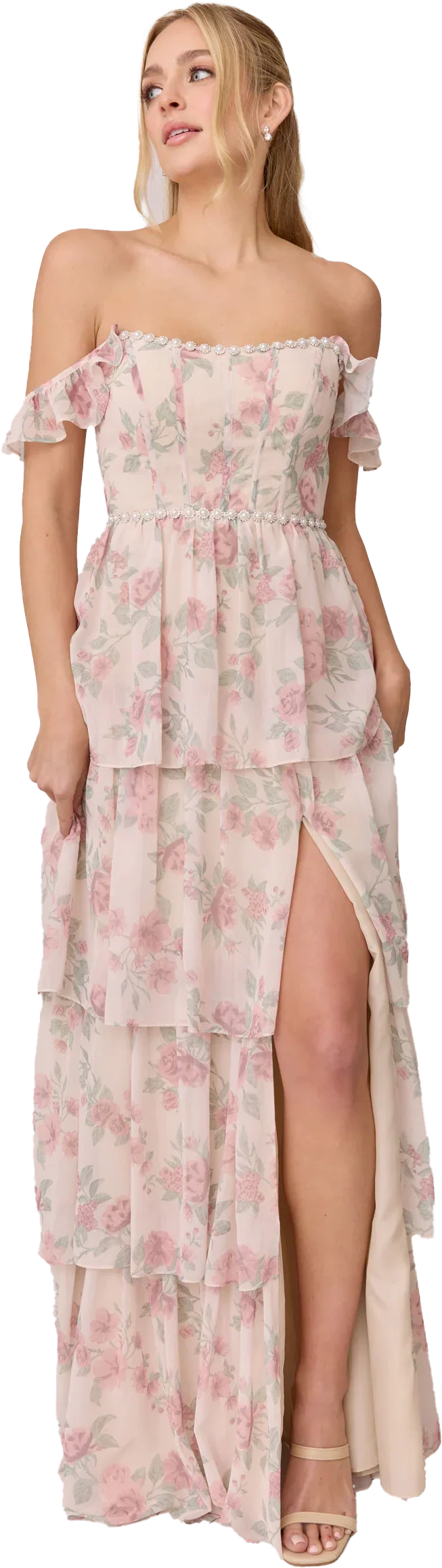 Luxe Chiffon Floral Print Dress | Made To Order