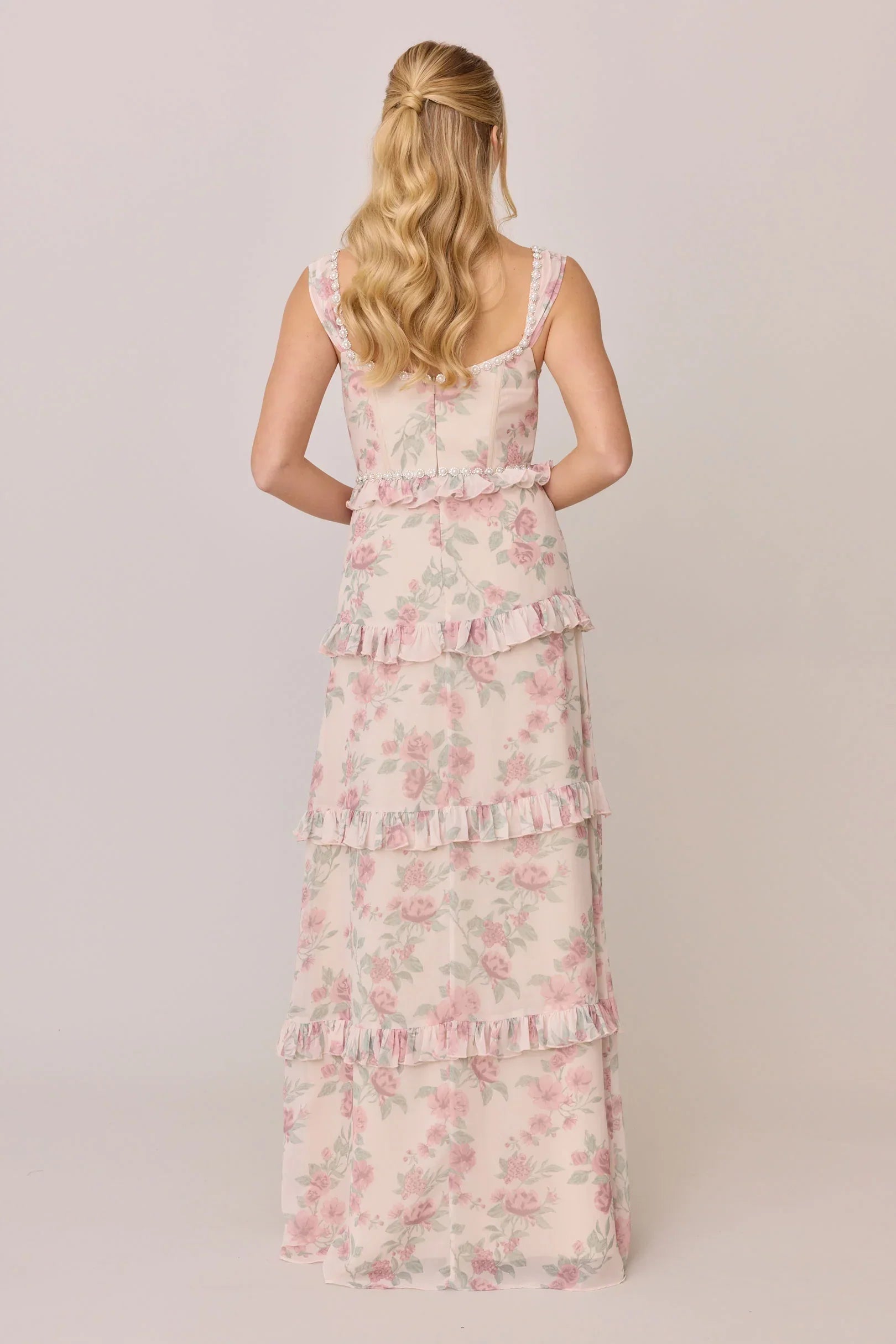 Luxe Chiffon Floral Print Dress | Made To Order