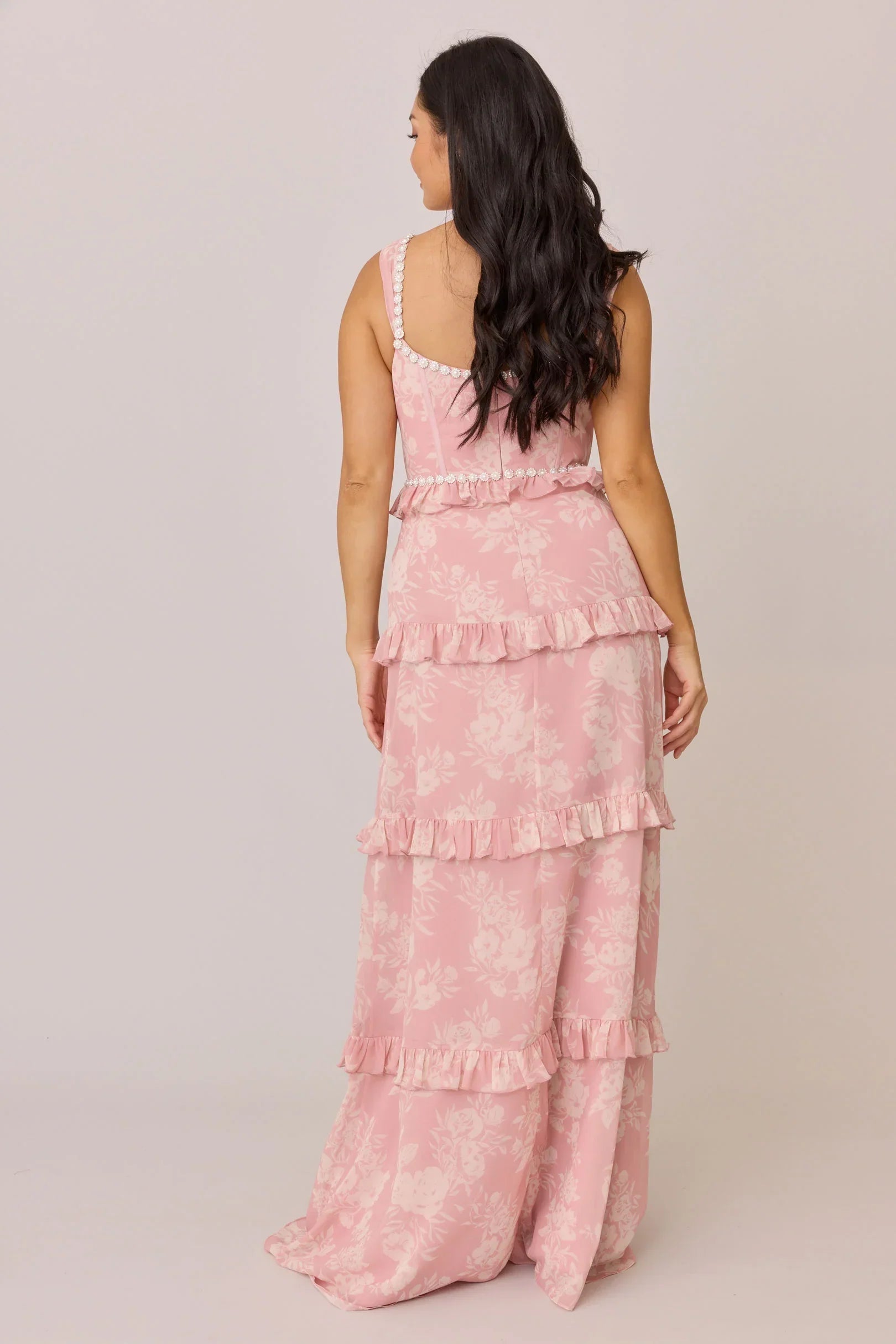 Luxe Chiffon Floral Print Dress | Made To Order