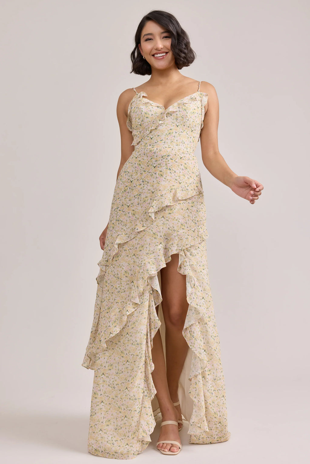 Chiffon Floral Print Dress | Made To Order