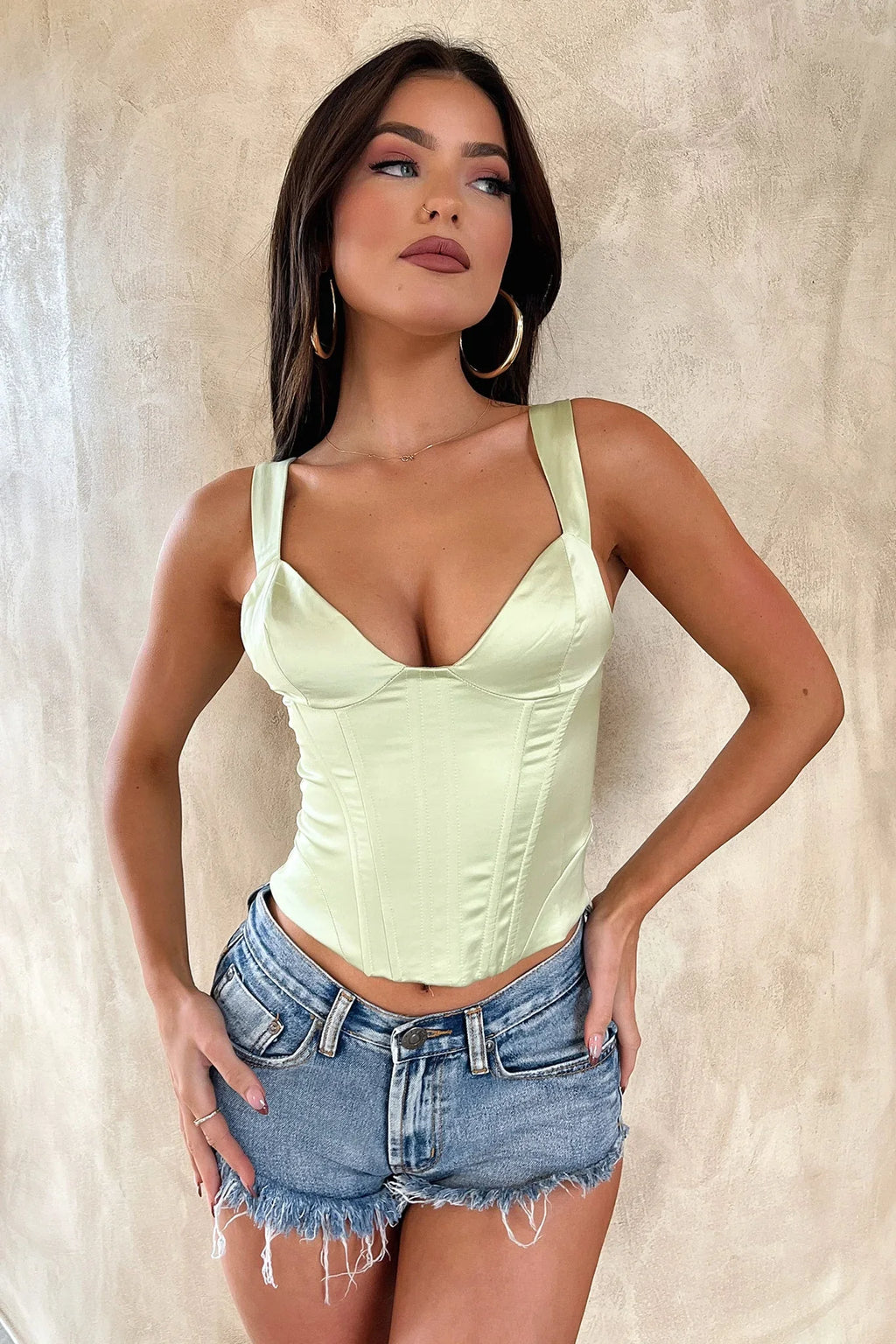Mira Denim Shorts - Blue Denim