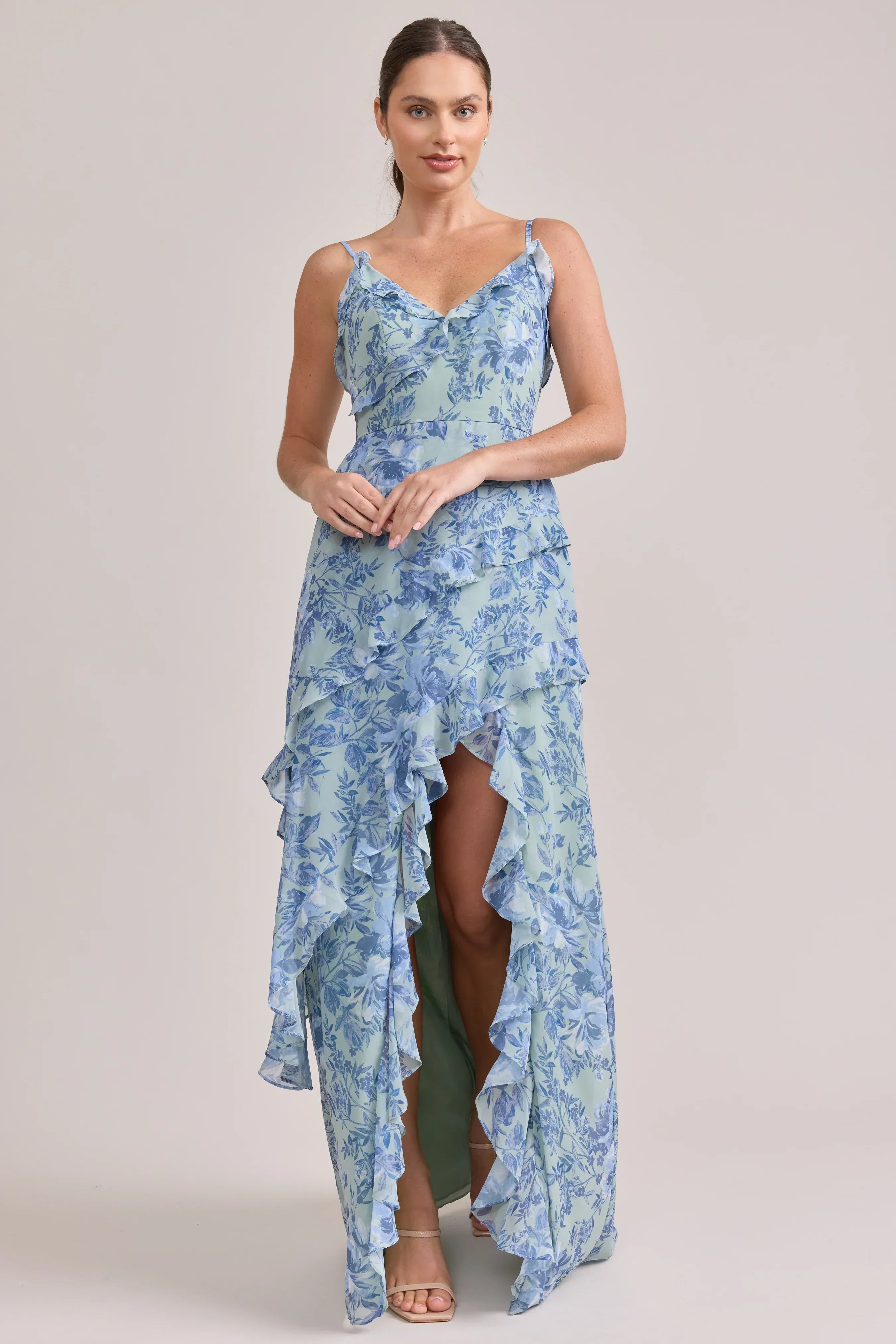 Chiffon Floral Print Dress | Made To Order