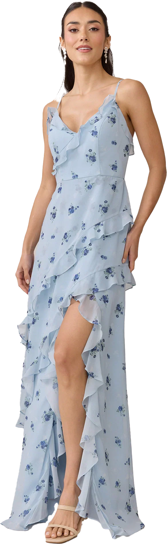 Chiffon Floral Print Dress | Made To Order