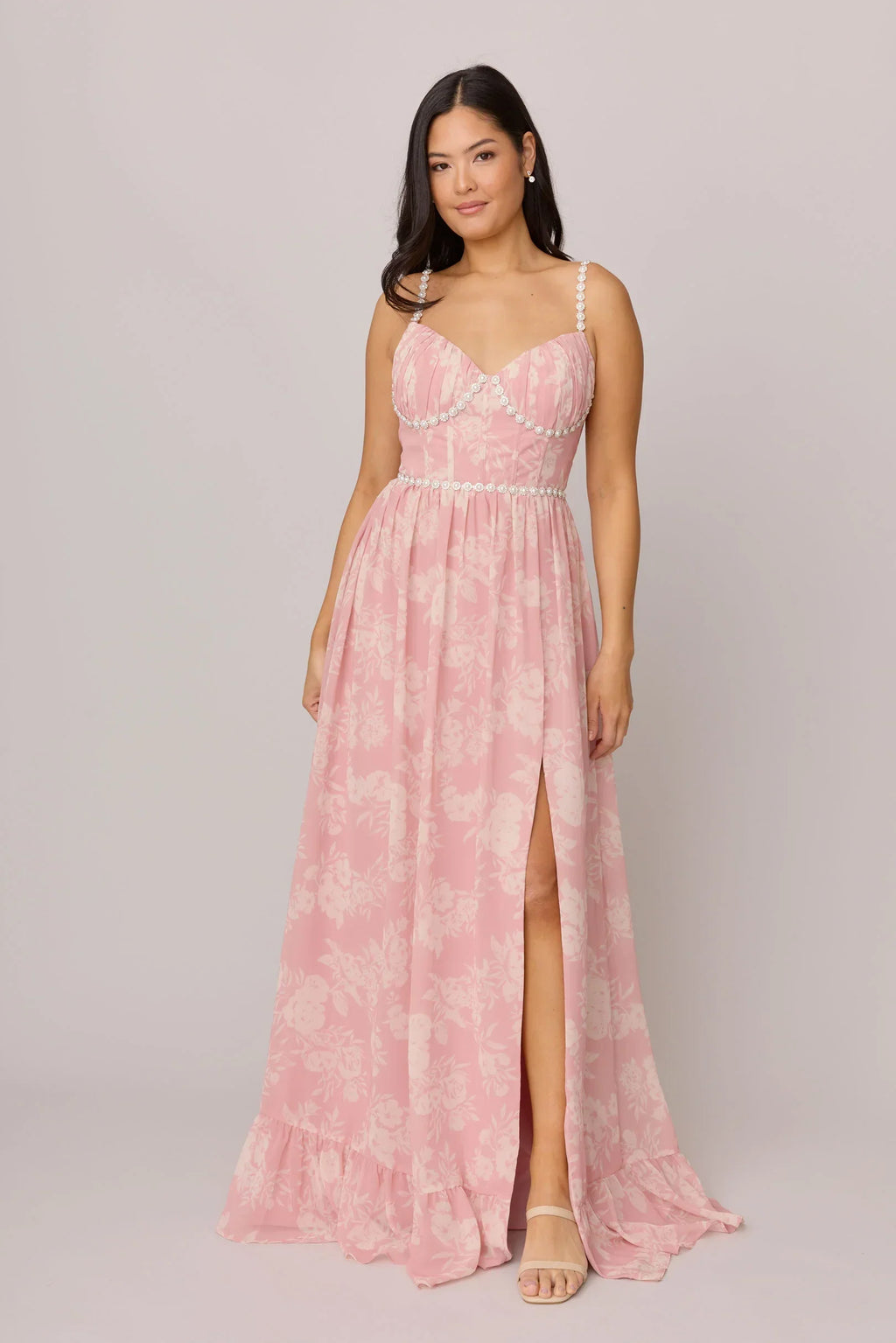 Luxe Chiffon Floral Print Dress | Made To Order