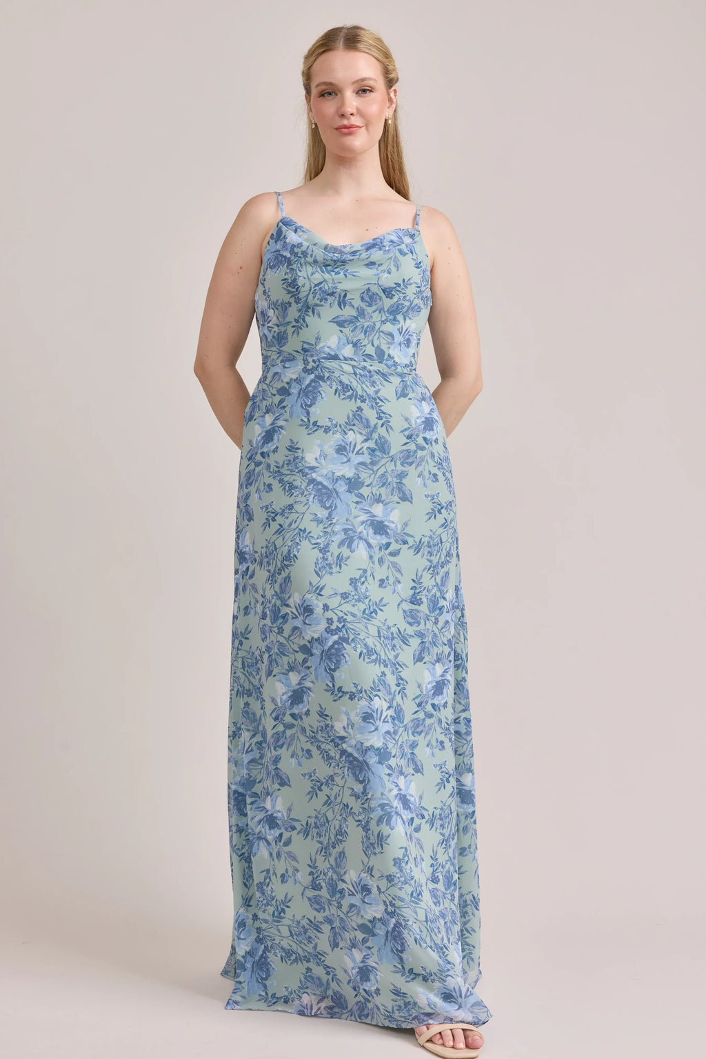 Nadia Chiffon Floral Print Dress | Made To Order