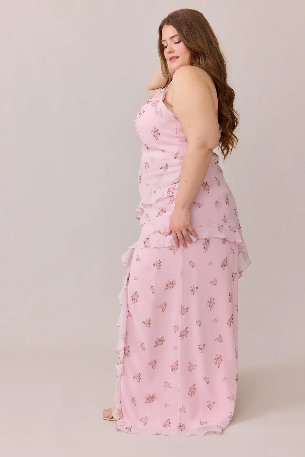 Chiffon Floral Print Dress | Made To Order