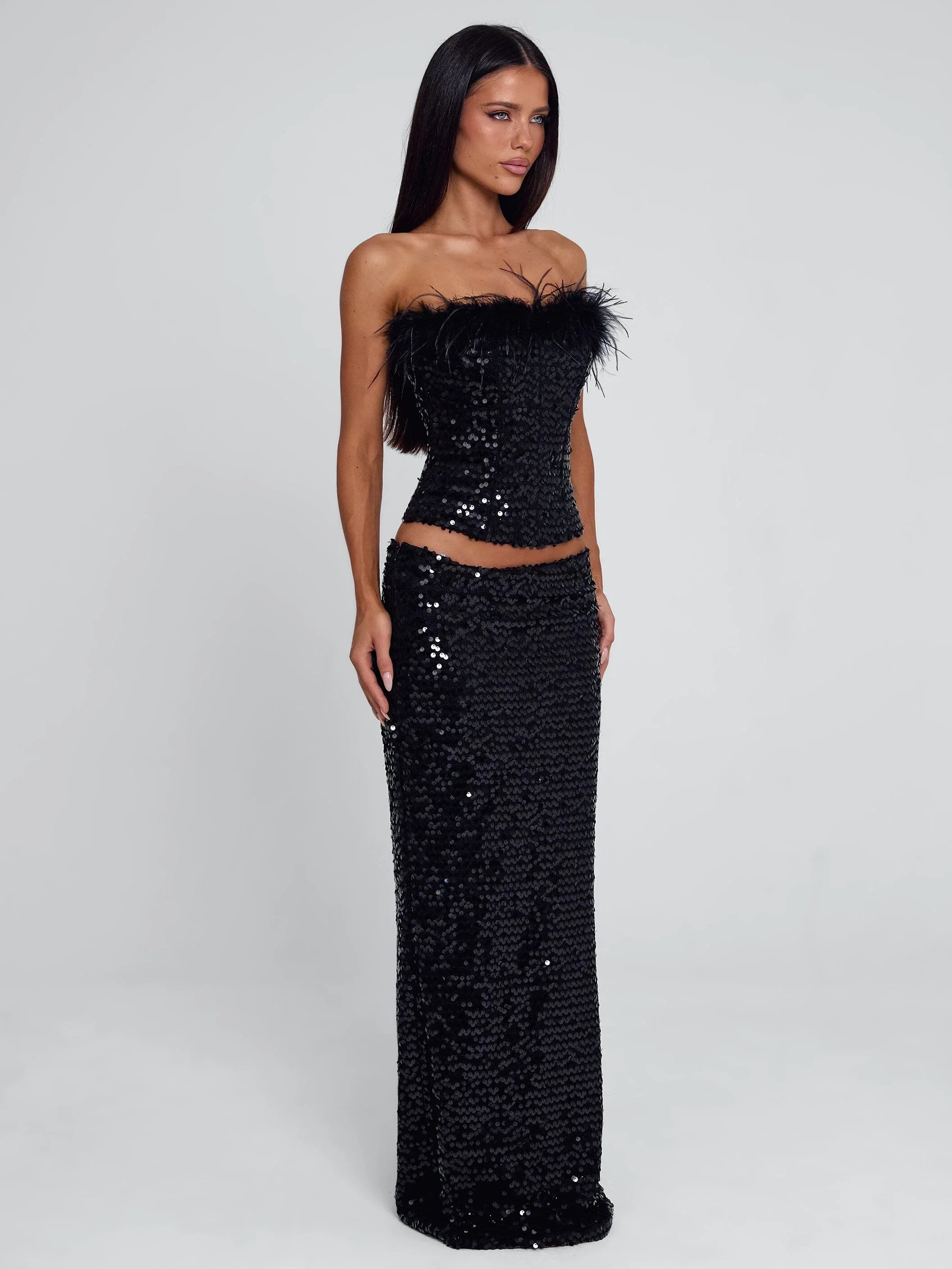 NUI MAXI SKIRT BLACK