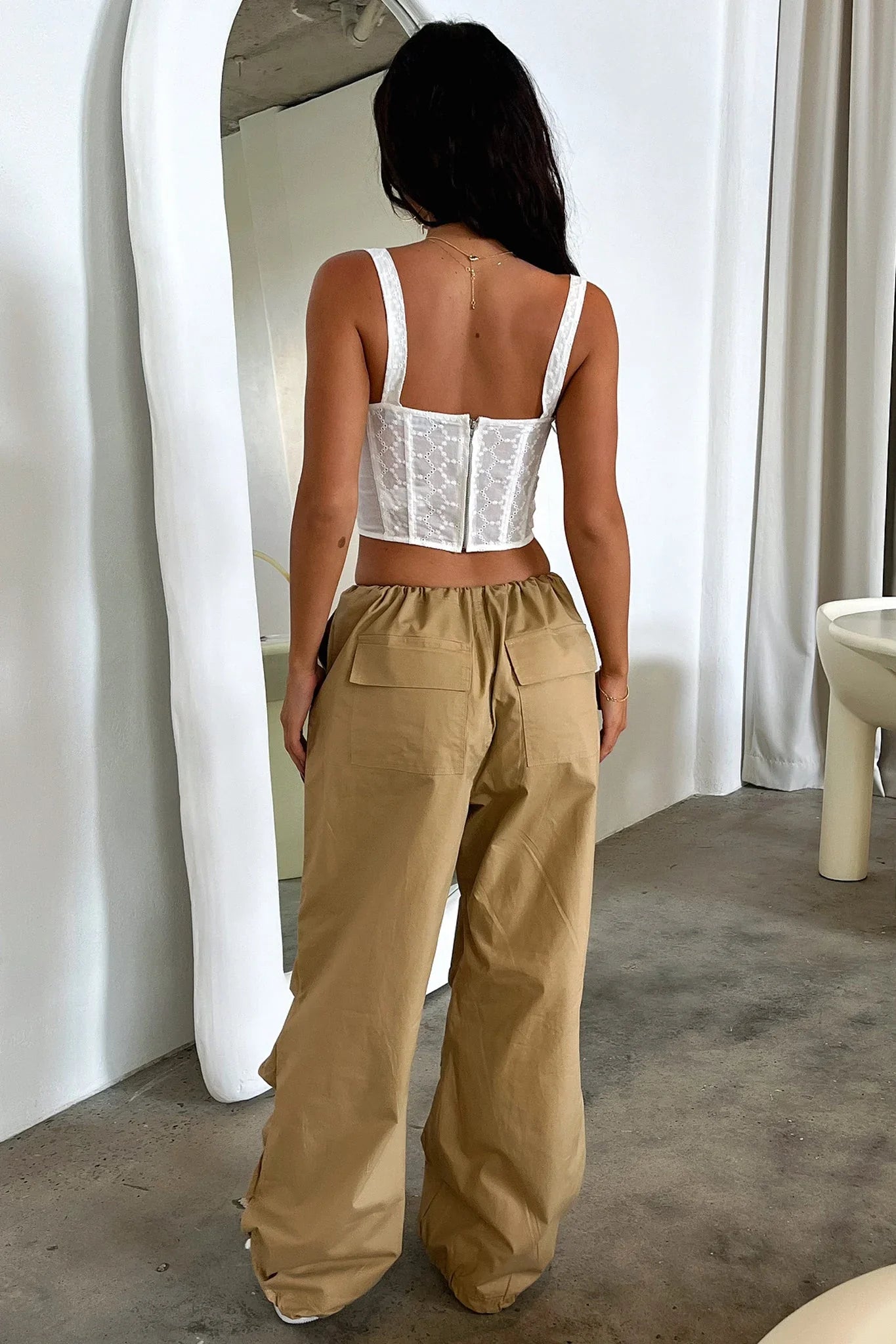 Millana Parachute Pants - Tan