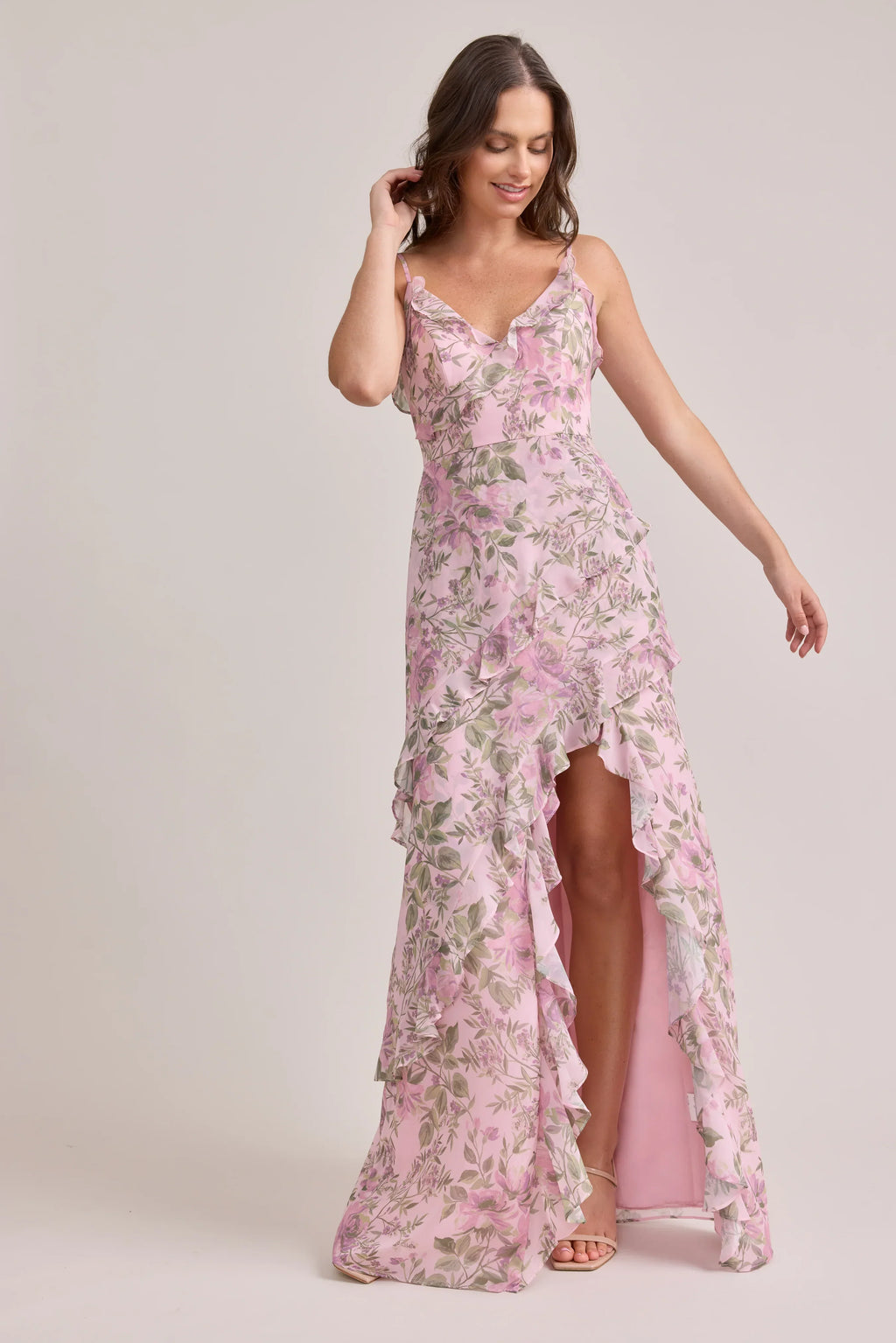 Chiffon Floral Print Dress | Made To Order