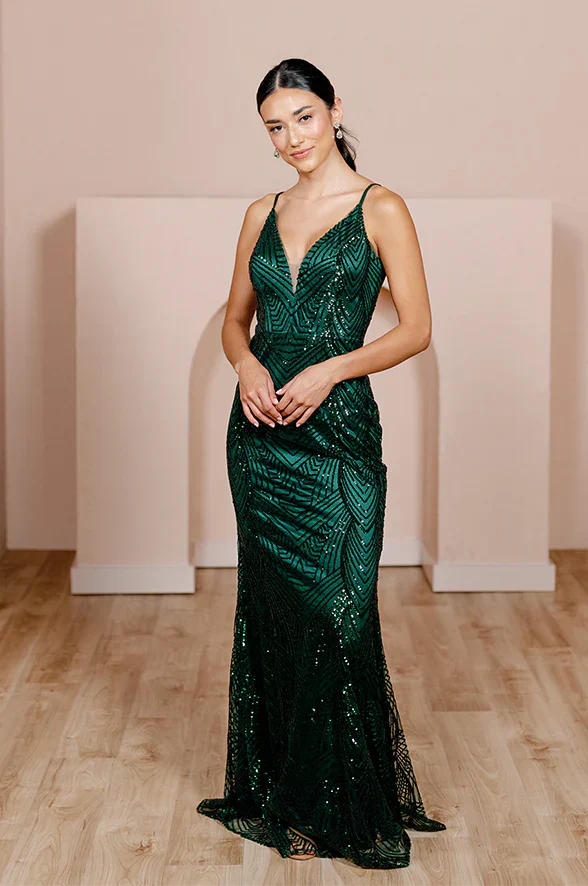 Geo Sequin Dress | Made To Order